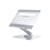 ConceptTronic Donn27g bærbar PC-stativ med 7-i-1 dockingstasjon, 360 ° roterende, USB 3.2 Gen 1 Type-C