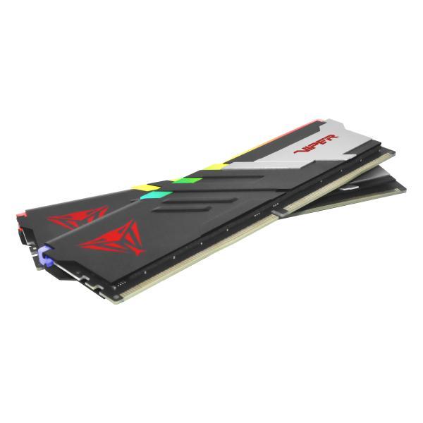 Patriot PVVR564G600C30K Viper Venom RGB DIMM Dual Kit, 64 Go, DDR5, 6000MTS, CL30