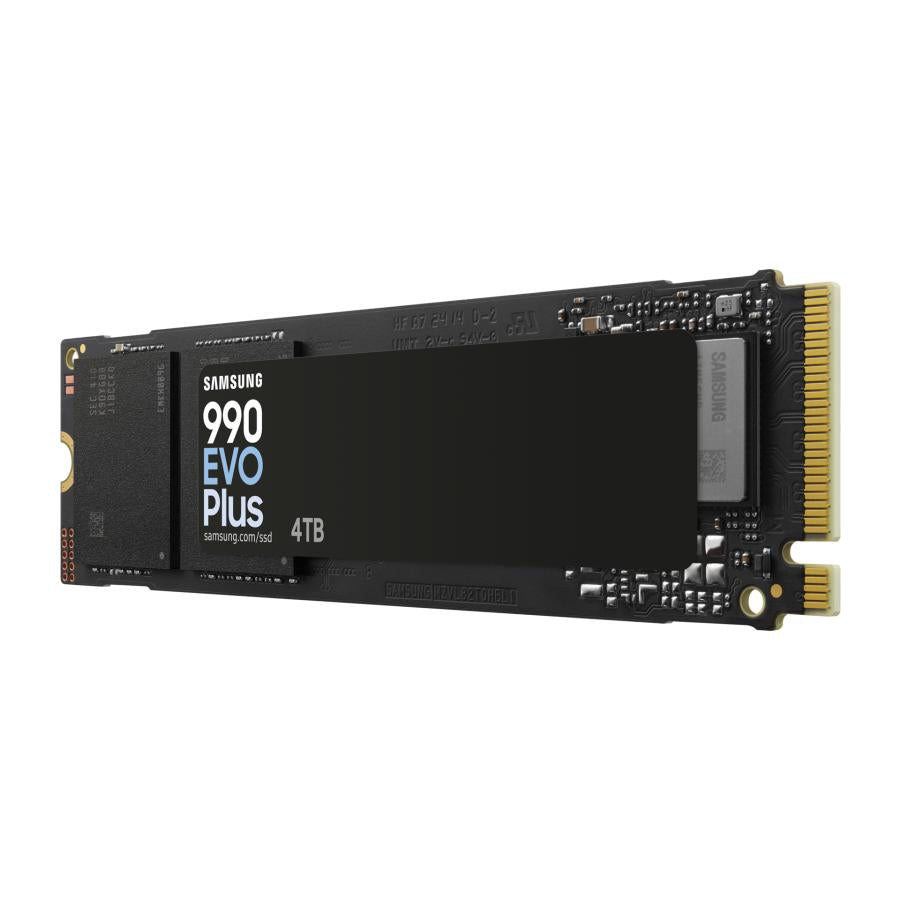 Samsung MZ-V9S4T0BW MZ-V9S4T0 EVO 990 Plus SSD, 4 TB, M.2, PCIE 4.0, 7150 MB S, 1350000 IOPS, Black