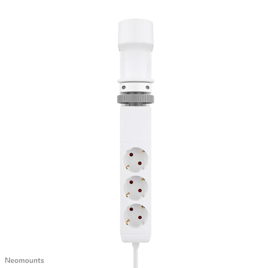 Neomounts ds22-840wh6 desk socket with clamp, 1.4 m, indoor, type f, plastic, white, power delivery
