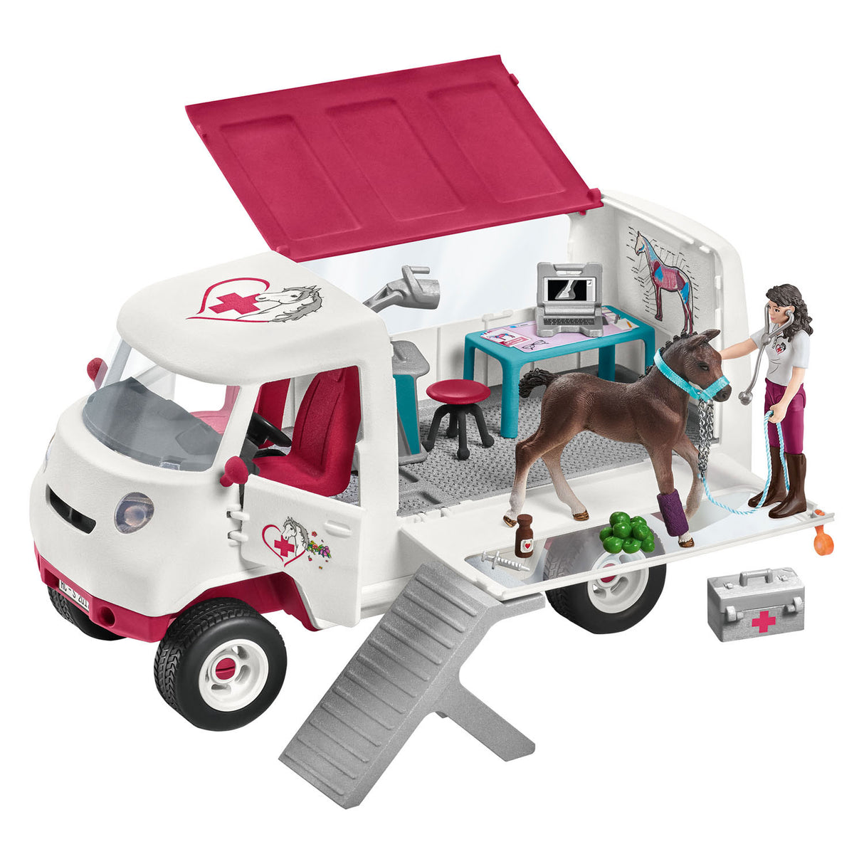 Schleich Horse Club Mobile vet with Hannover Veulen 42439