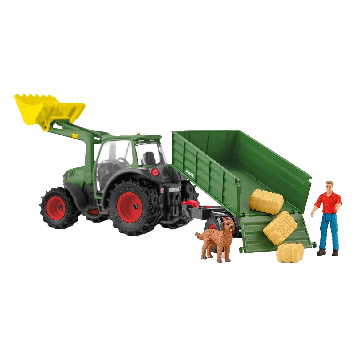 Schleich Farm World Tractor with trailer 42608