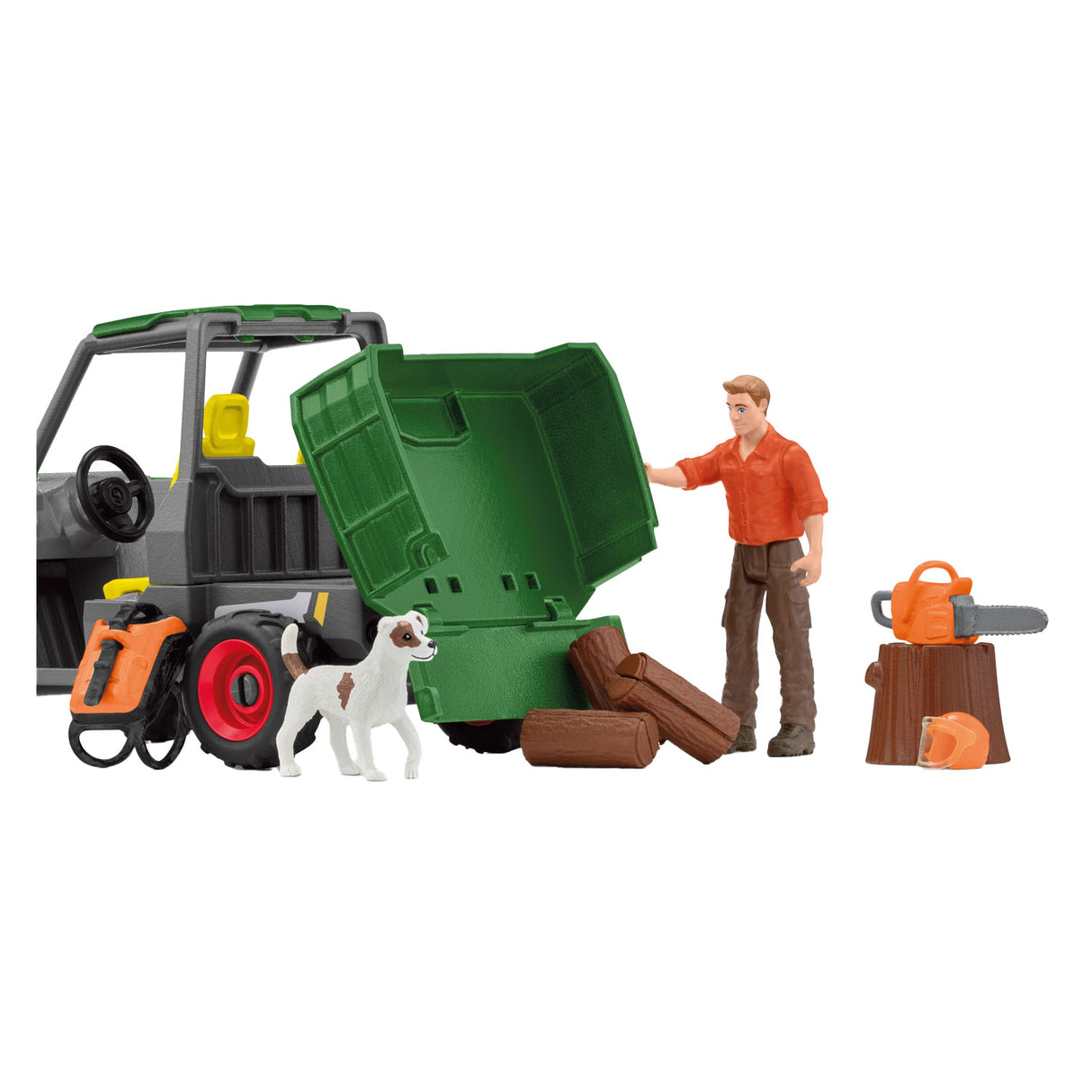 Schleich Farm World Houtzager z vozilom 42659