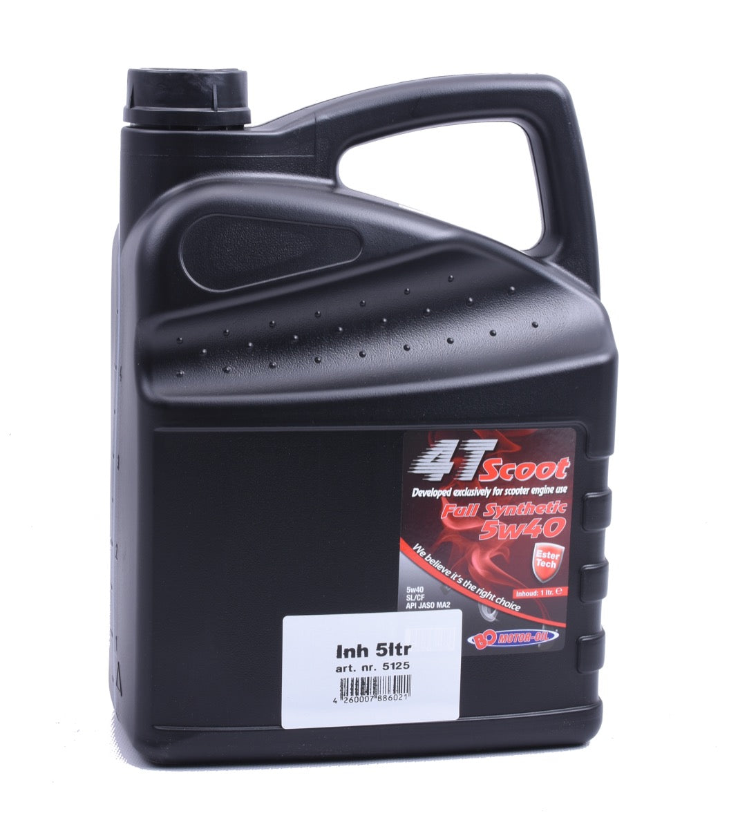 Bo Motor Huile Motor Huile BO 4T Scooter Ester de synthé complet 5W-40 (5L)