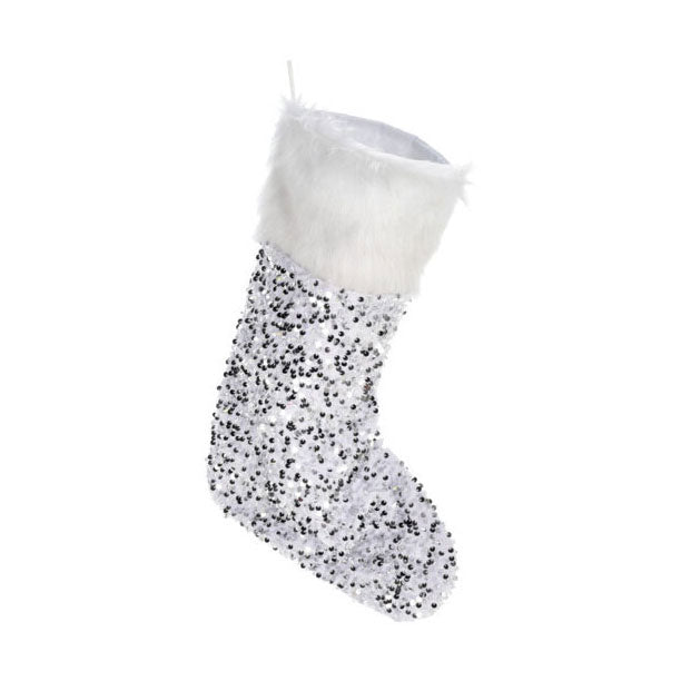 Christmas sock with sequins