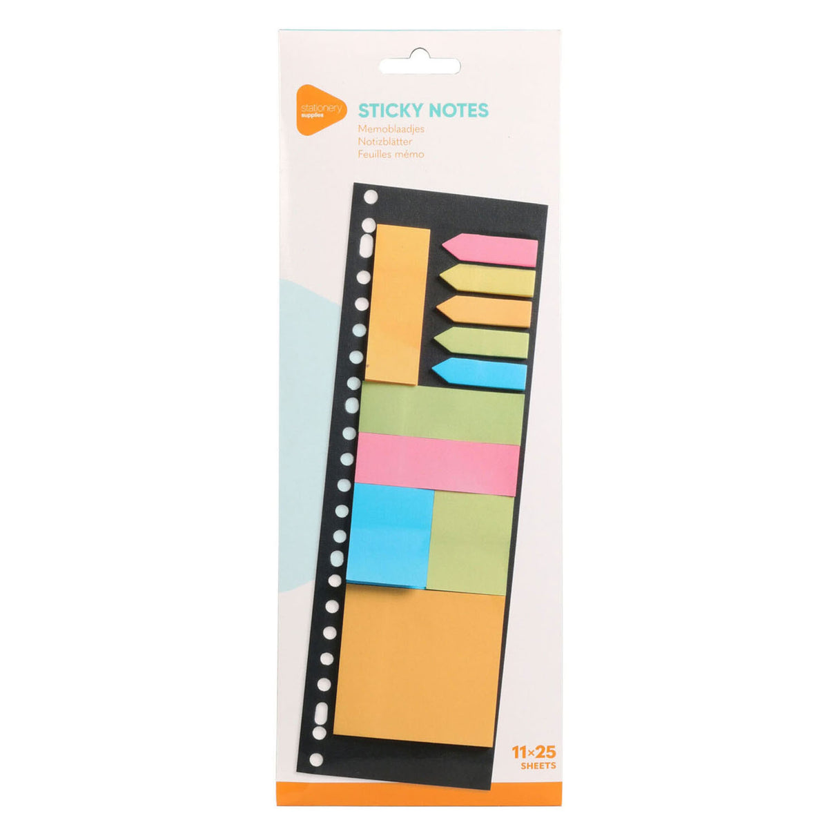 Set Plaknotities, hojas de 11x25