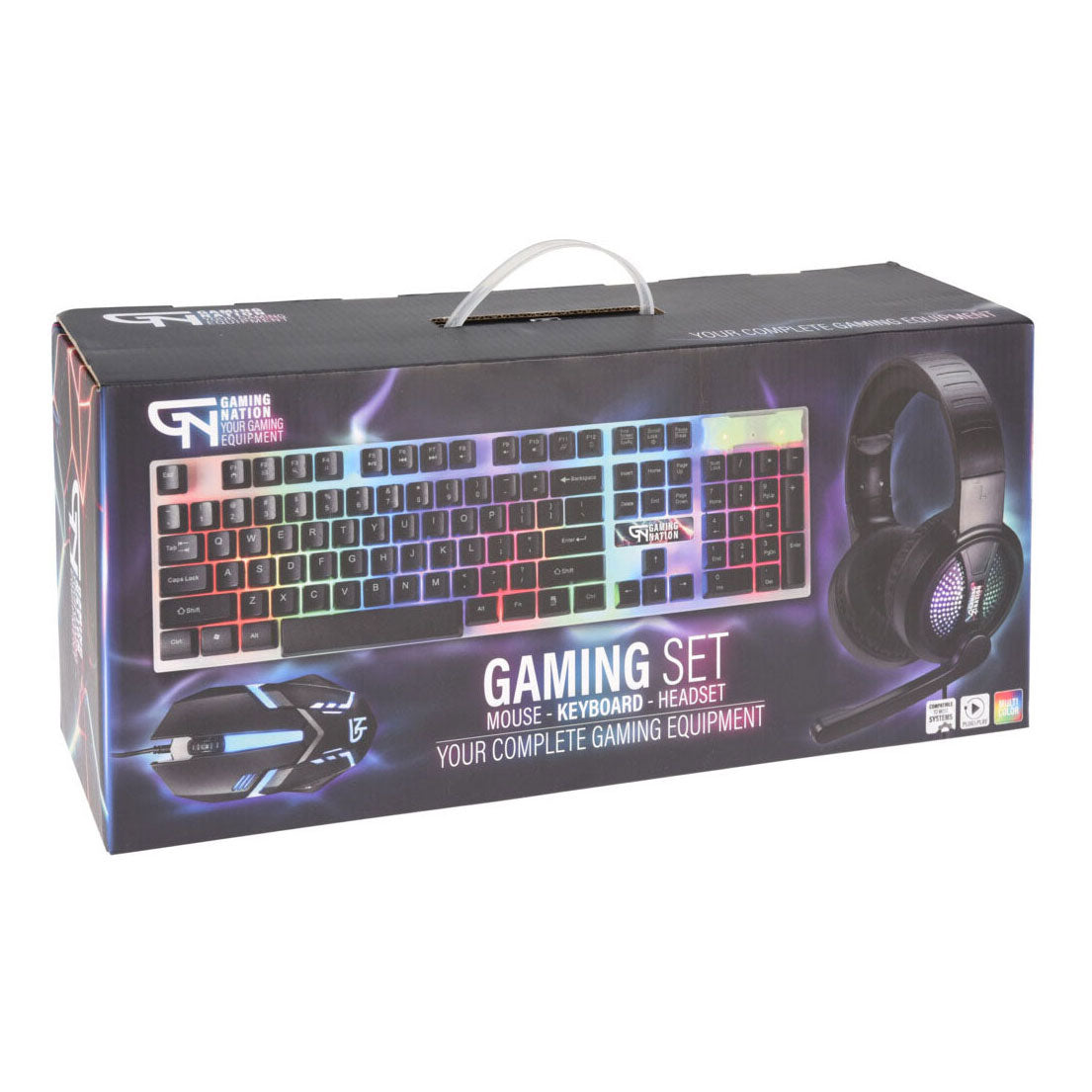 Auriculares de teclado del mouse de juego de juego 3in1