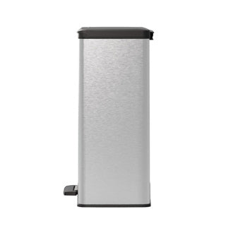 Curver a pedale decobina 65l rettangolo argento metallico