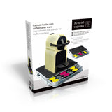 Aner Marken Kaffi Machine Standard mat Kapselhändler 32x2x2x6 cm Metal Sëlwer