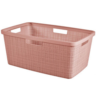 CURAVER Wäschmaschück Jute kuckt 46l rosa
