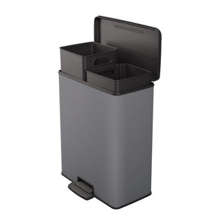 Currver Pedal Bin Dekodin Duo 26L 26L cool Grey