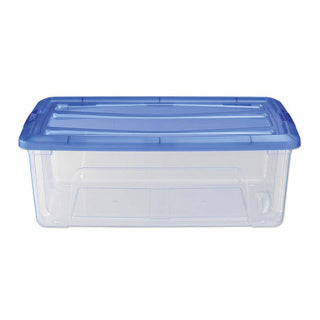 Iris Topbox Storage Box 30L 57.5x39x20,5 cm modro prozorno