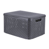 Curver Style storage basket with lid 30L anthracite