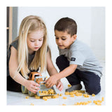 Dantoy tractor with front loader blue orange, 30 cm