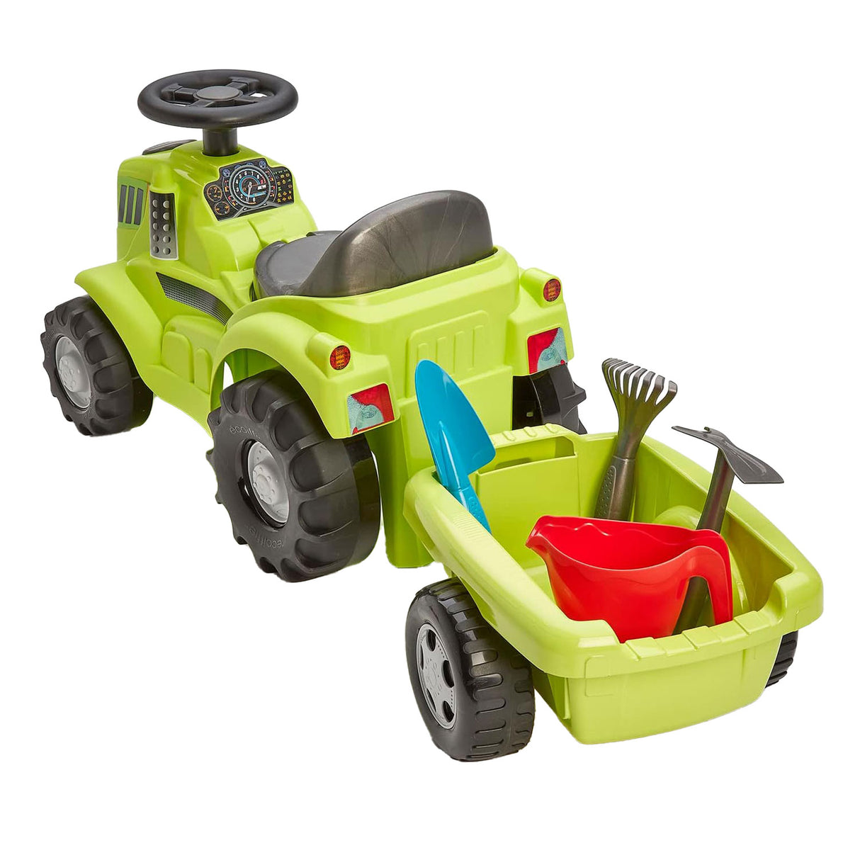 Ecoiffier tractor with trailer