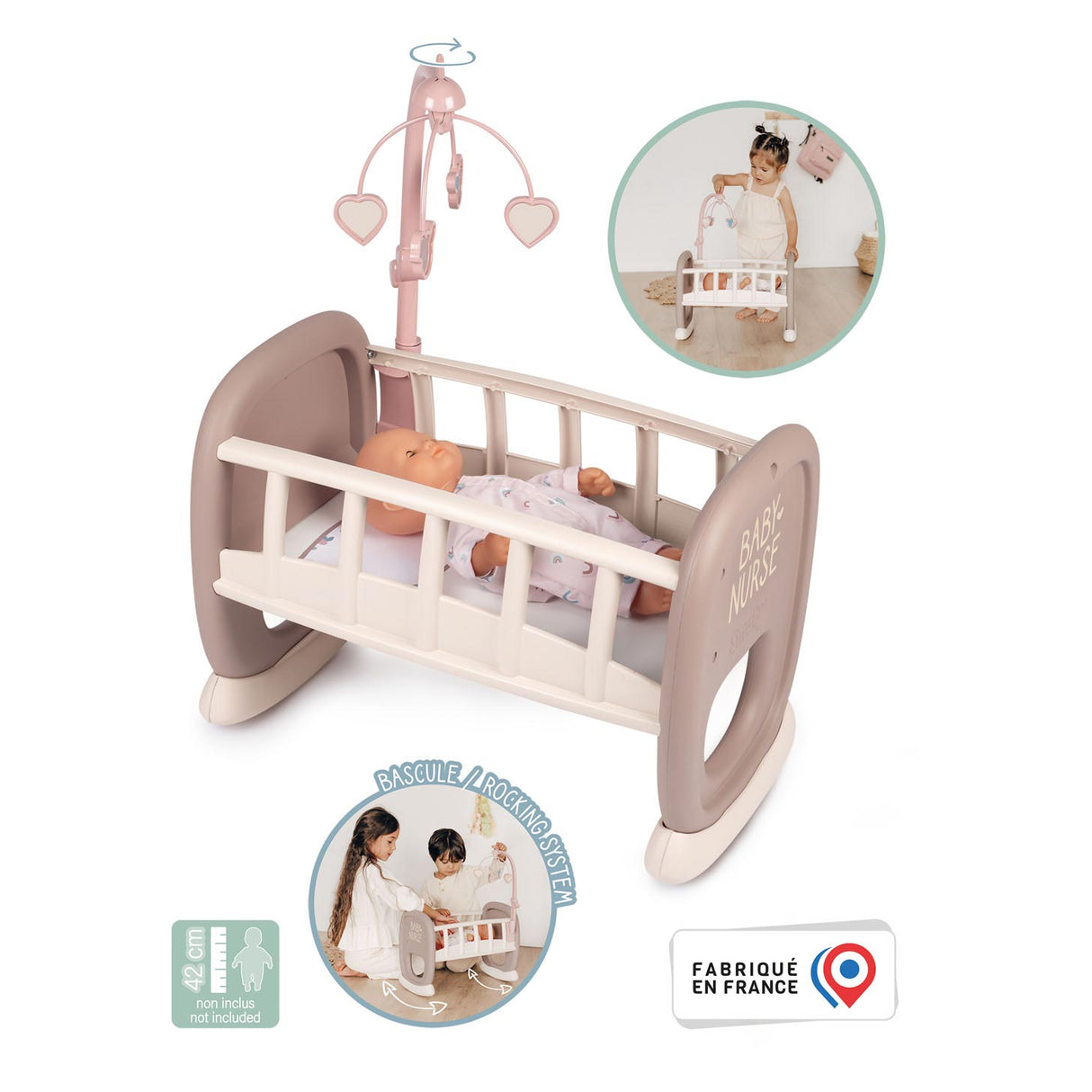 Smoby - otroška medicinska sestra zibanja postelja