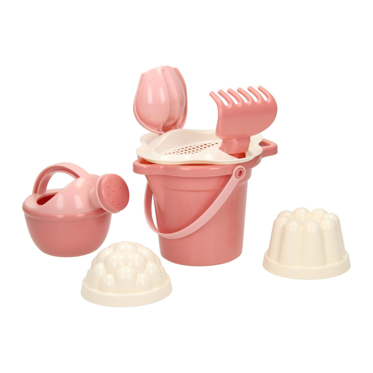 Cavallino Bucket Set Pastell rosa, 7DLG.