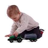 Cavallino tractor with tank truck green, scale 1:32