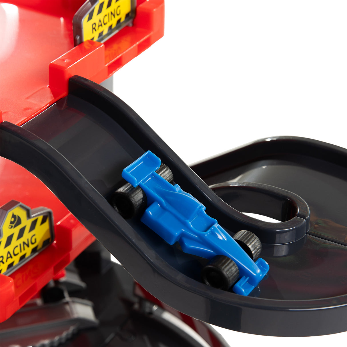 Cavallino Racing Parking Garage Red med 4 etasjer og biler spiller sett