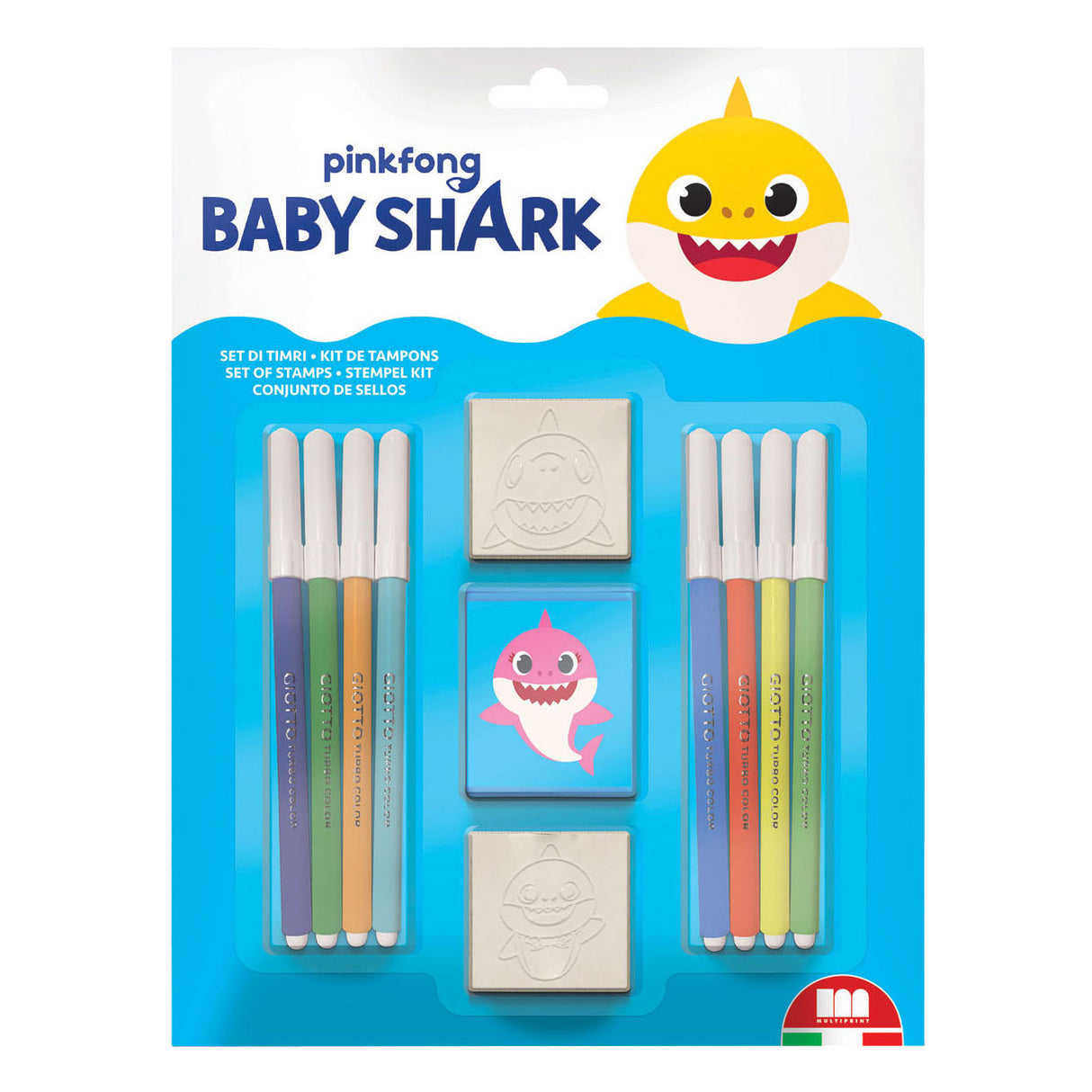 Set di francobolli per bambini multiprint. 11dlg.