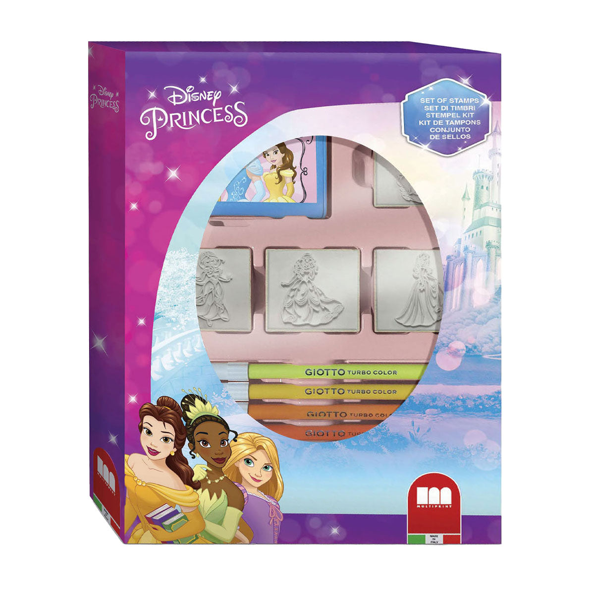 Ensemble de tampons princesse multiprint avec 4 timbres