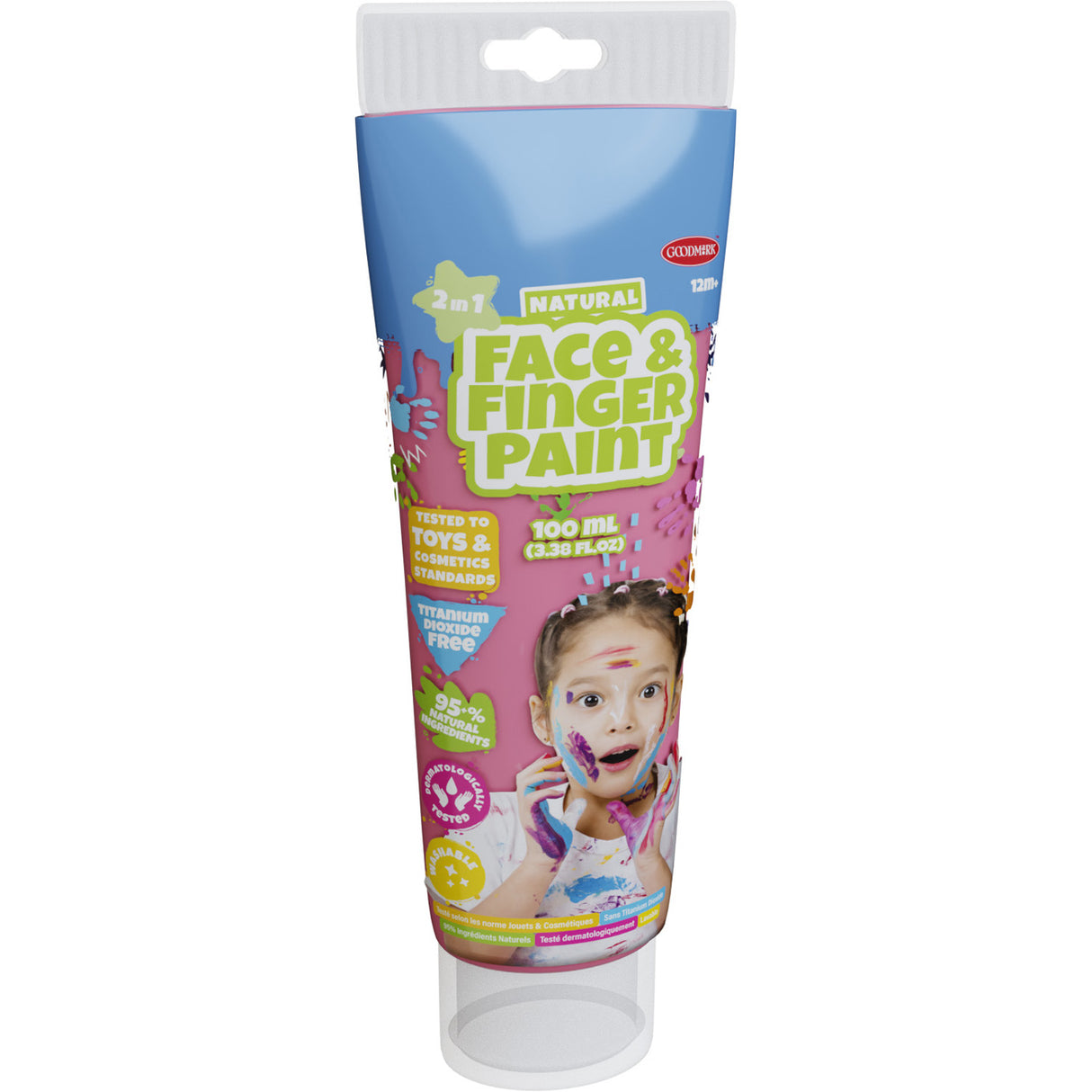 Boti Natural Face FingerPaint Tube - růžová, 100 ml