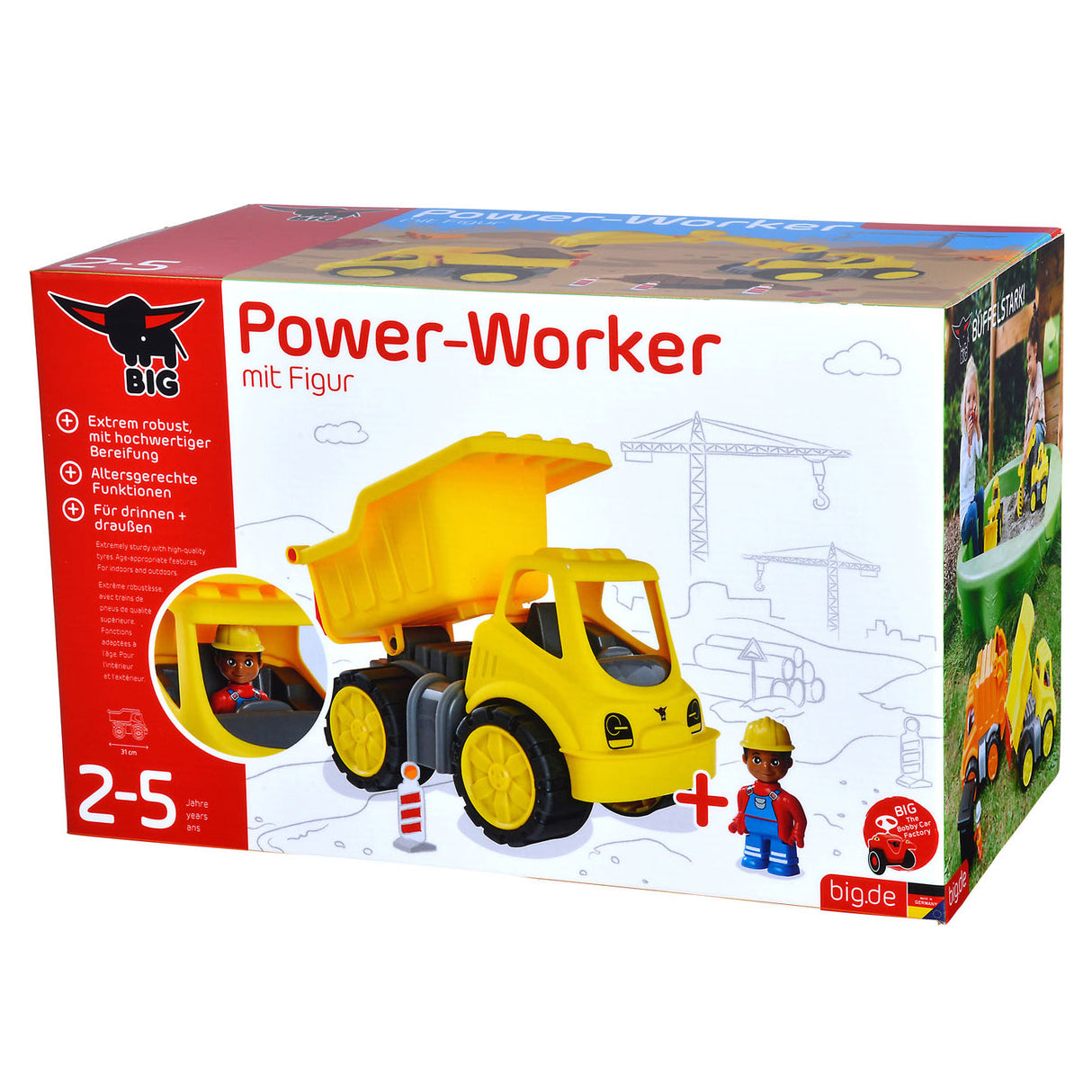 SIMBA Power-Worker Kiepwagen + Figure