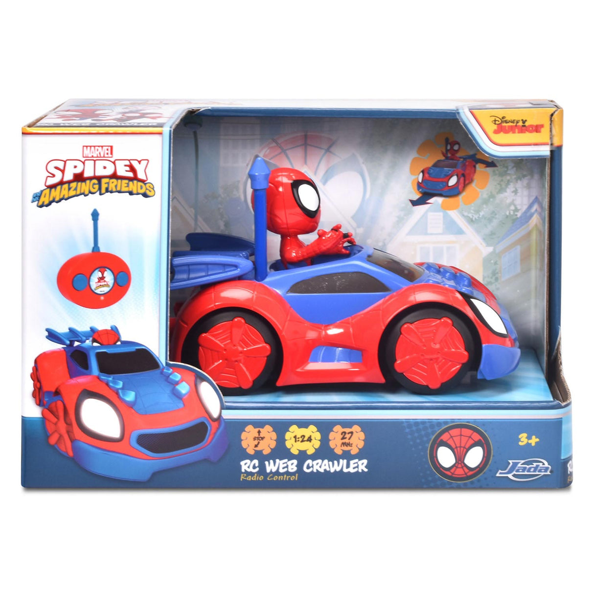 JADA Hračky Jada RC Spidey Web prolézací automobily