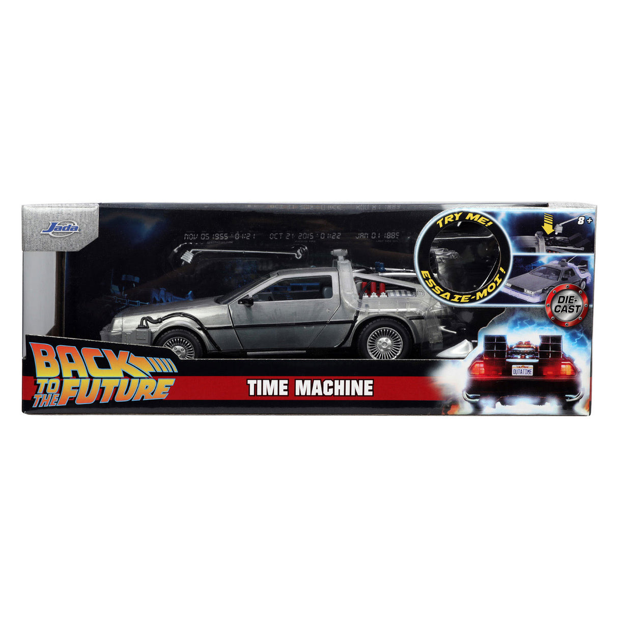 JADA TOYS JADA DIE CAST TIME MACHINE TO THE FUTUR 1 AUTO 1:24