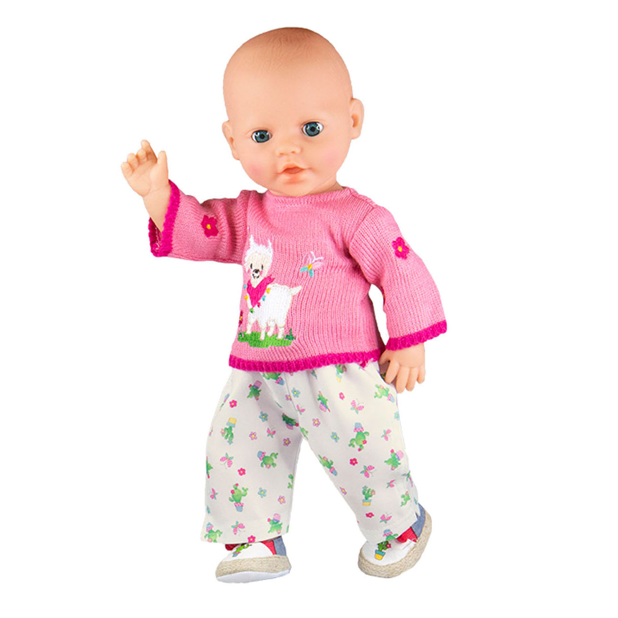 Dolls Pullover with pants Alpaca, 28-35 cm