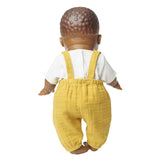 Heless dolls dungarees ocher yellow, size 28-35 cm