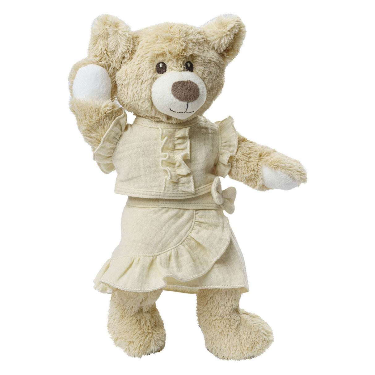 Heless Doll Wrap krilo Ecru z ruffles, 35-45 cm