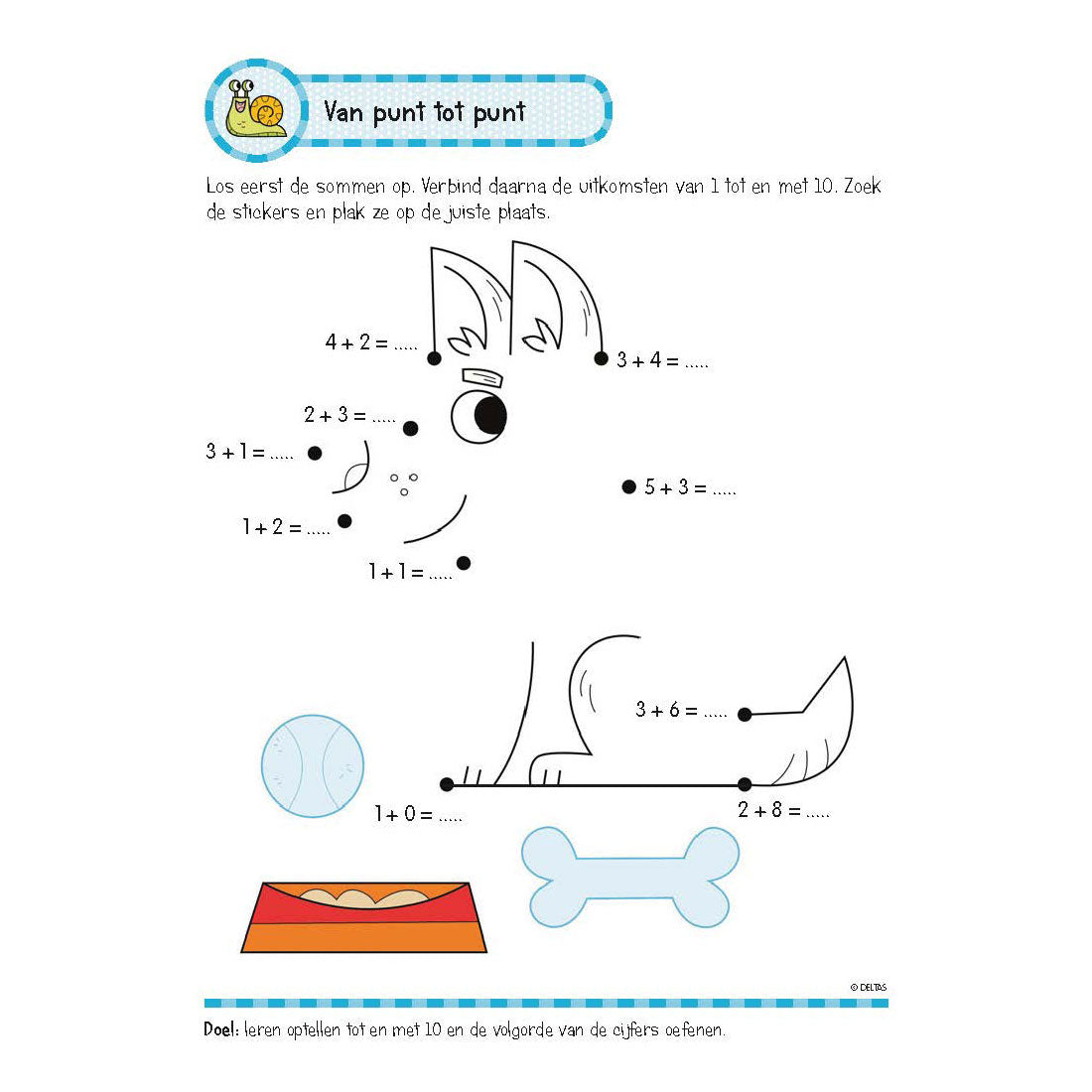 Deltas Exercise Book with stickers - Nice calculations (6-7 years)