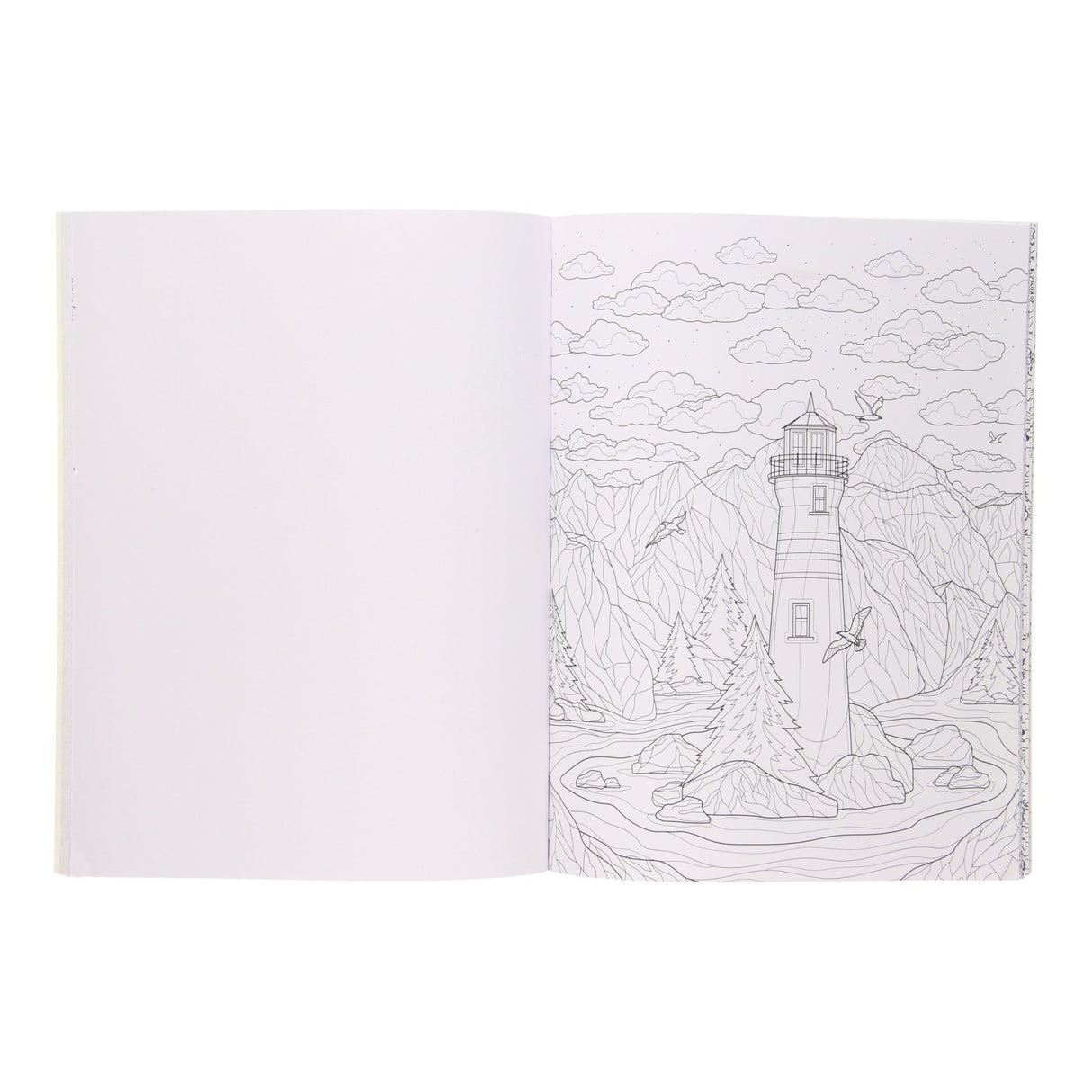 Paesaggio del libro da colorare