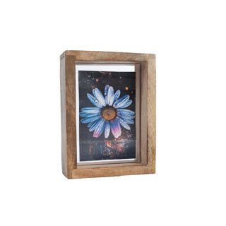 Fotolijst naturel mango 15,5x20,5x6 cm
