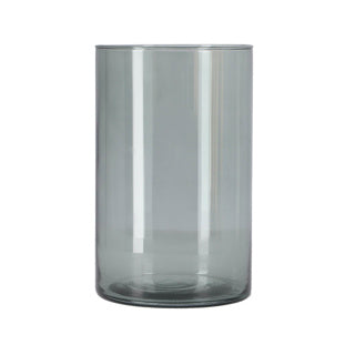Imp vaas levi cylinder dark grey transp. h21 d14