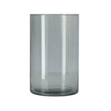 Imp vaas levi cylinder dark grey transp. h21 d14