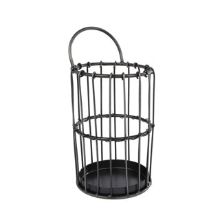 Storage tray Jill Gray Metal 8x8x17cm
