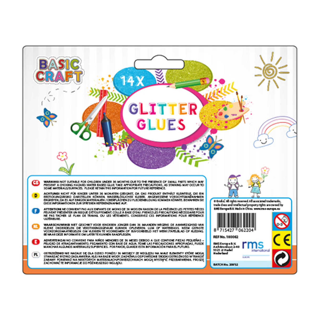 Creative Craft Group Glitter Glue 14 tubes