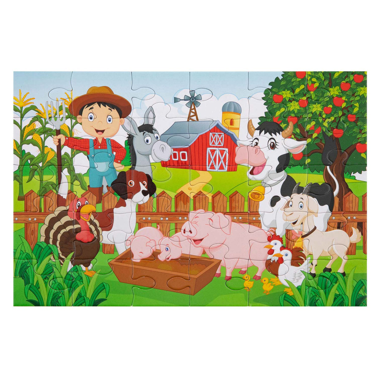 Kreativ Handwierk Grupp Puzzle Bauerenhaff, 30st.