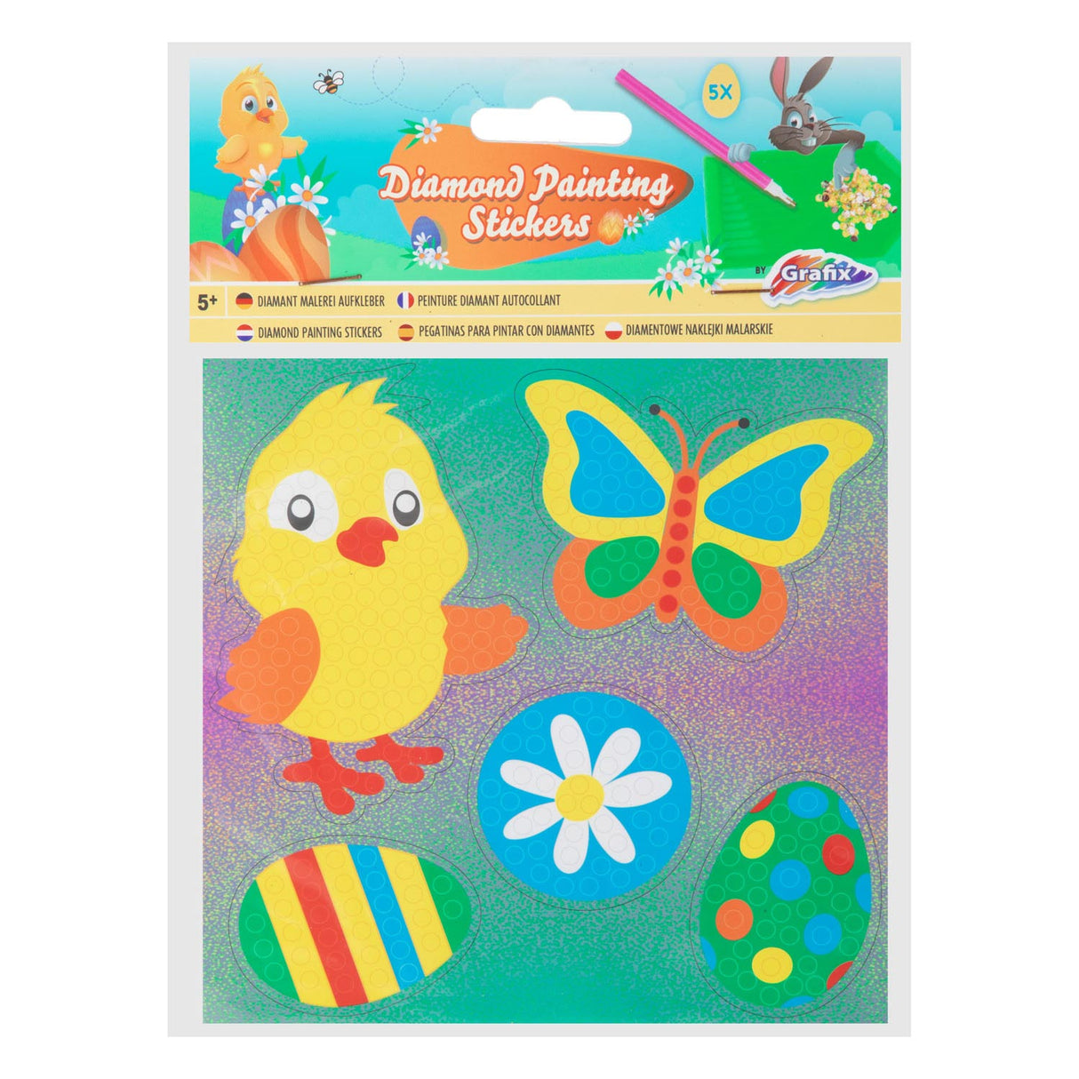 Grafix diamond painting stickers pasen