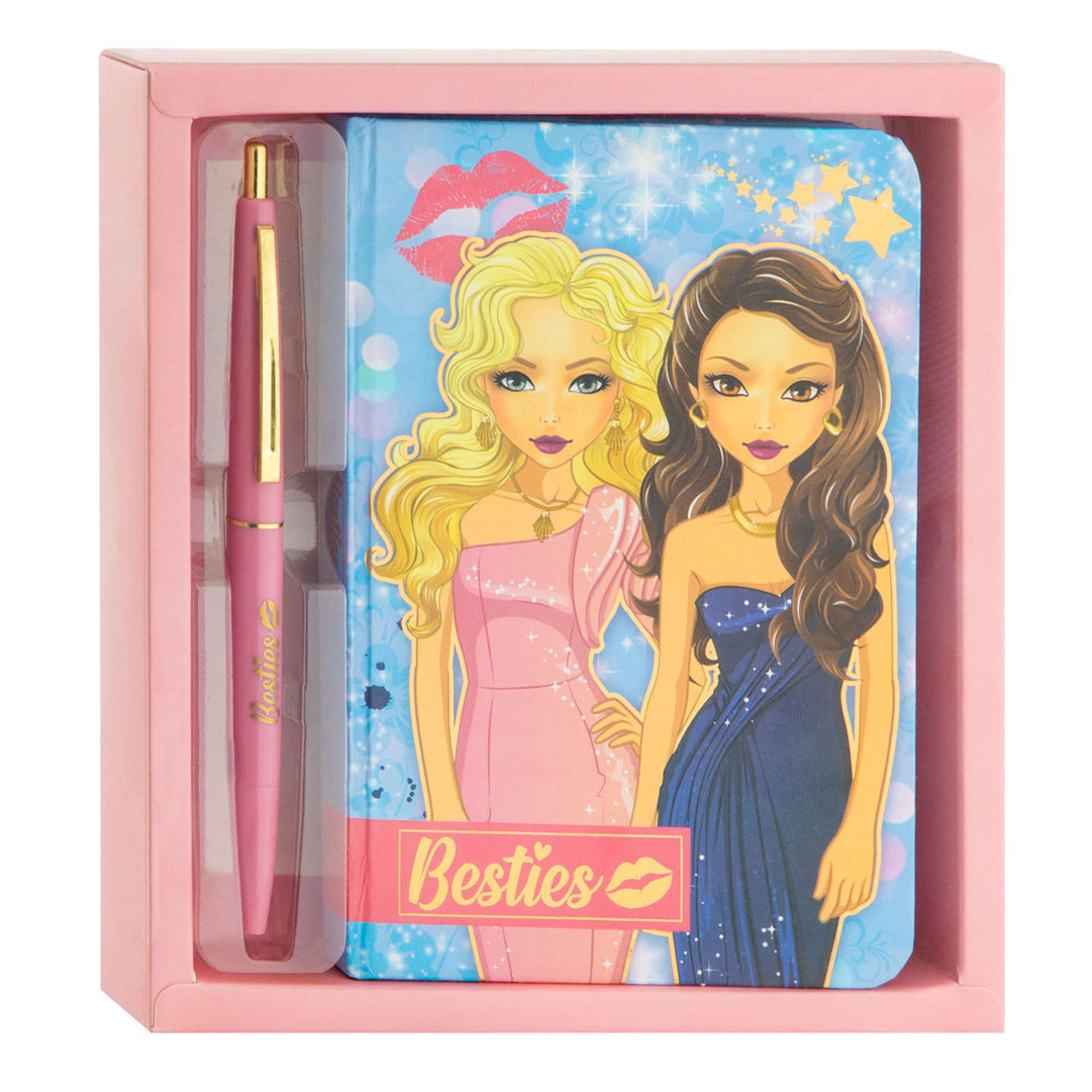 Besties notebook with ballpoint pen