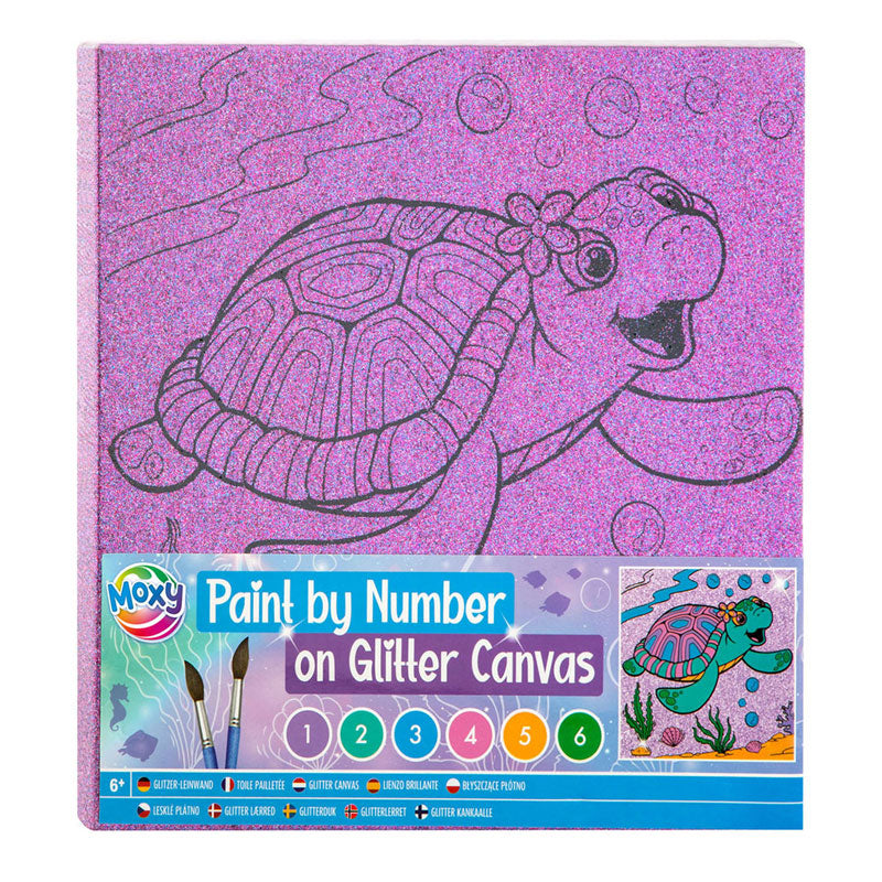Creative Craft Group Painting by Number Glitter Canvas, 9DLG.
