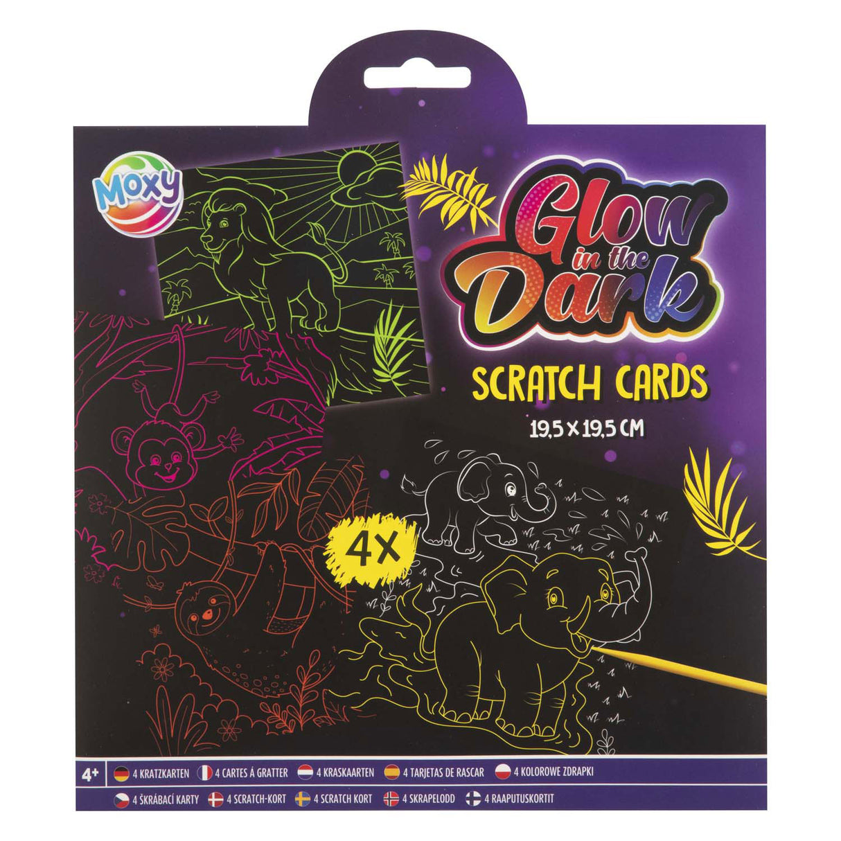 Creative Craft Group Scratch Maps Glow ve tmě
