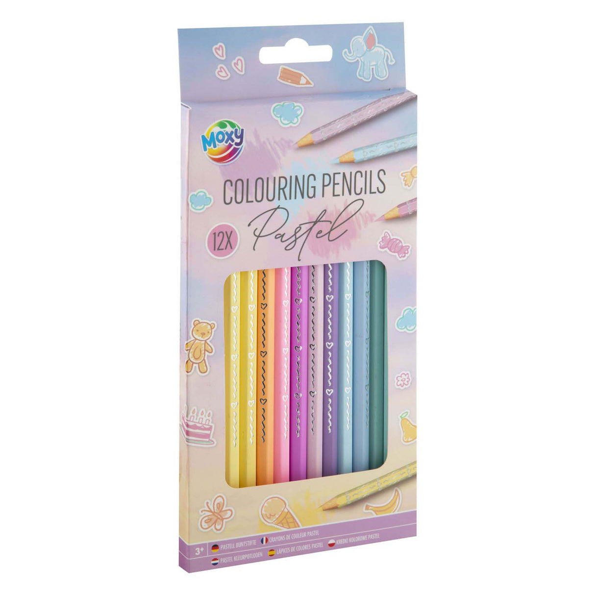 Creativ company kleurpotloden pastel, 12st.