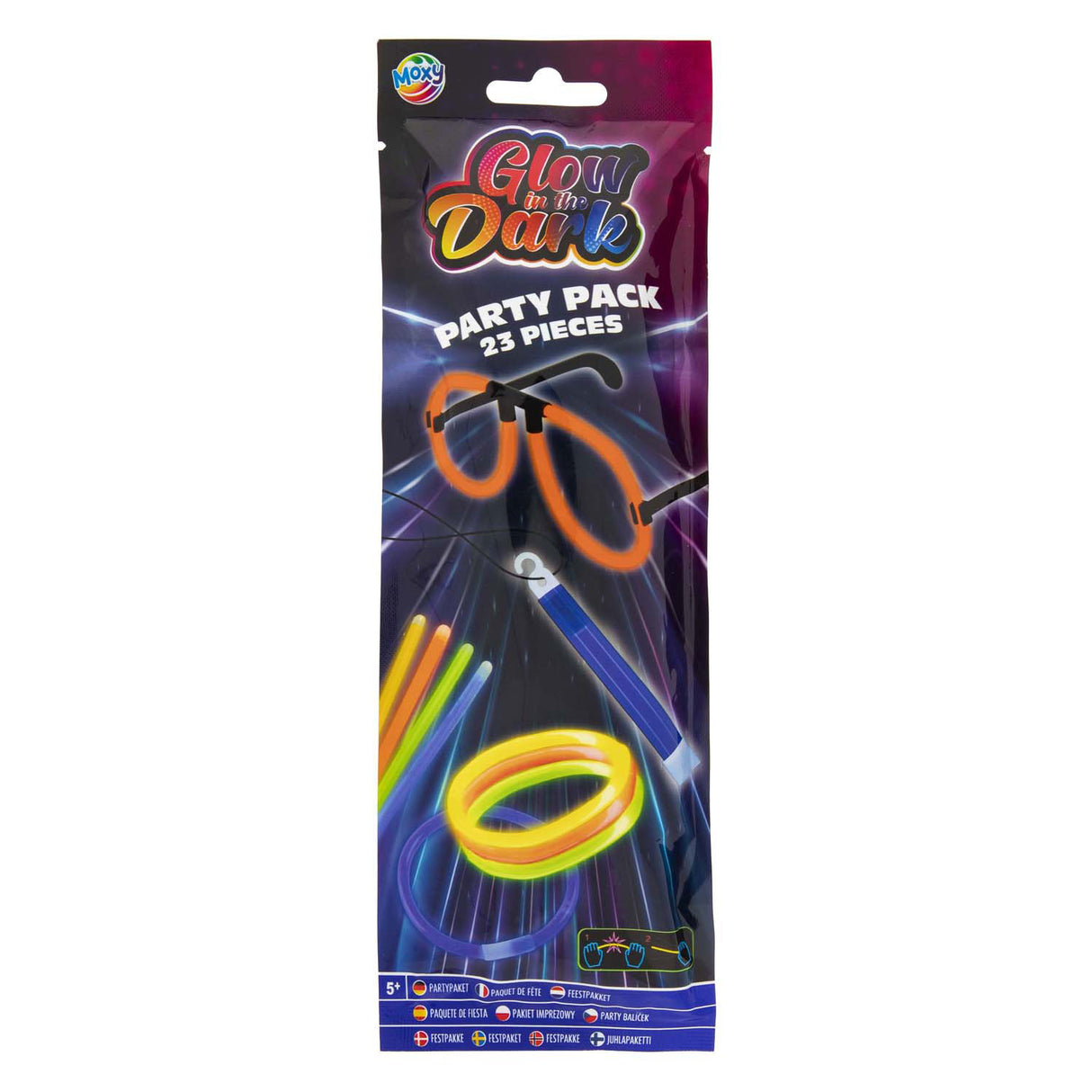 Creative Craft Group glød i Dark Sticks Party Pack, 30dlg.