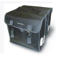 Basil Mara XL Dobbelt sykkelpose - 35L - Vann -avrepellent - Reflekterende - Svart