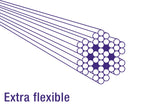 Elvedes Gas cable Universal 1700mm 2250mm extra flexible galvanized black (on map)