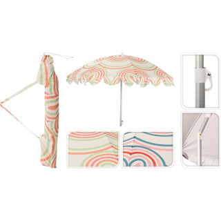 PEACH PARASOL 160 cm 2 asort
