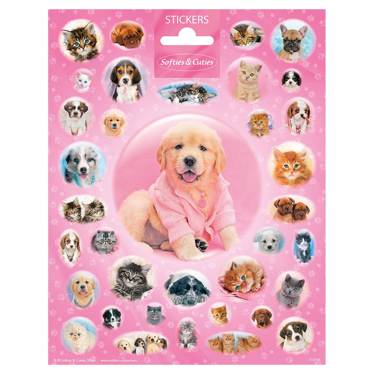 Totum Stickervel Cutie Welpen a Kitten